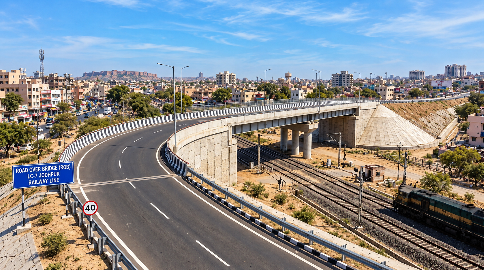 ROB Design at Level Crossing LC-7, Paota, Jodhpur